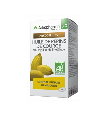 Arkopharma Arkogélules BIO Huile de pépins de courge x 180