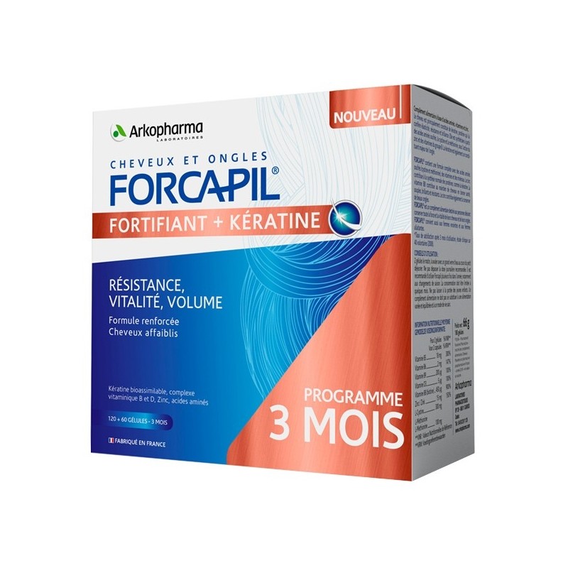 Arkopharma Forcapil® Fortifiant Kératine+ Gel x180