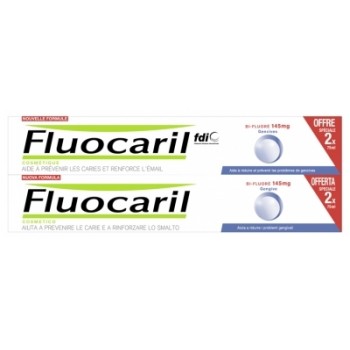 Dentifrice bi-fluore blancheur menthe Fluocaril