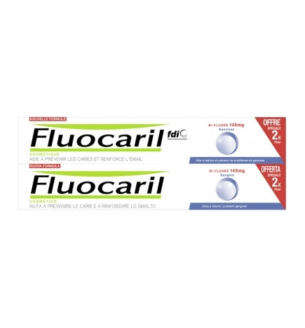 Dentifrice bi-fluore blancheur menthe Fluocaril