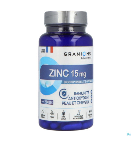 Granions – Zinc 15mg 60 gélules