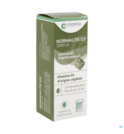 Codifra – Normalité D3 2000 UI, 15 ml