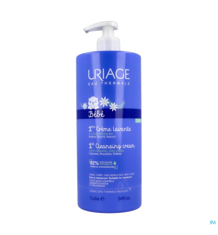 Uriage – Bébé 1ère Crème Lavante 1 L