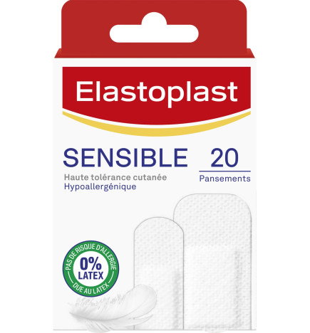 Elastoplast – Pansements Sensibles 20 pansements (teinte 1)