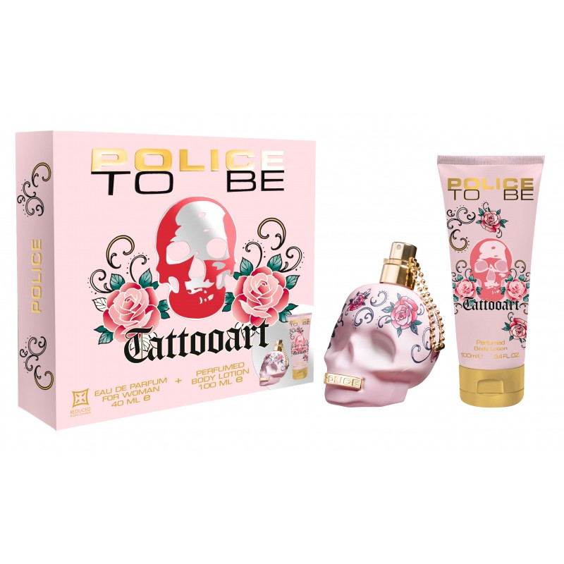 Police – Coffret To Be Tattooart Woman (Eau de Parfum 40 ml + Lait Corps 100 ml)