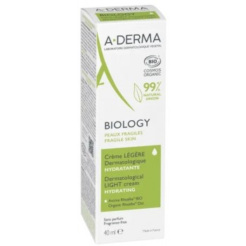 A-Derma Biology Crème légère dermatologique hydratante 40ml