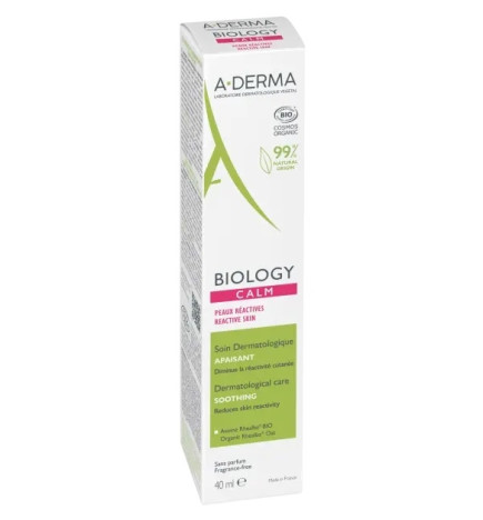 A-DERMA – Biology Calm Soin Dermatologique Apaisant, 40 ml