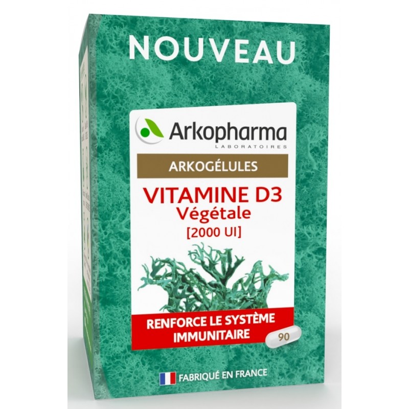 Arkopharma Arkogélules® Vitamine D3 végétale x90