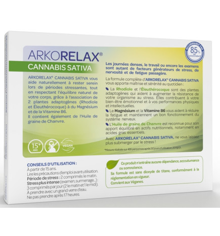 Arkorelax – Sativa, 30 comprimés