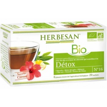 Herbesan Infusion Bio Détox 20 Sachets