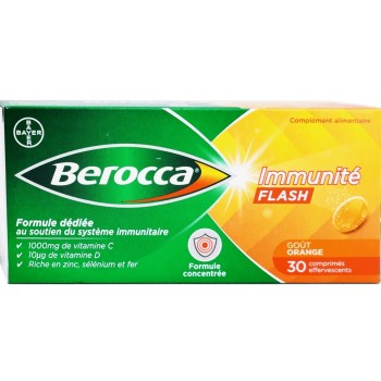 Berocca Immunité Flash 30 Comprimés Effervescents