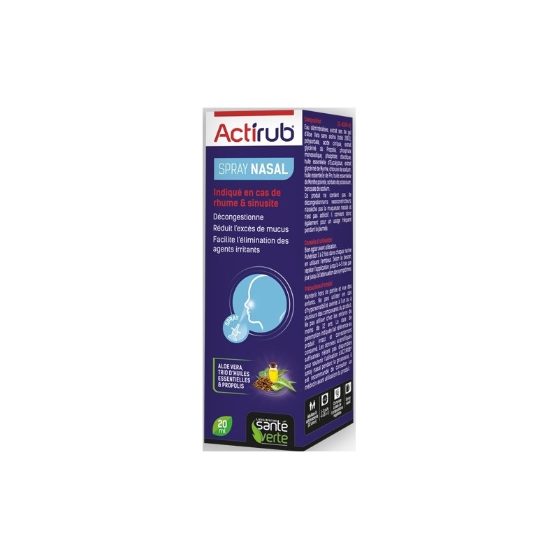 Santé Verte Actirub® Spray Nasal Adulte 20ml