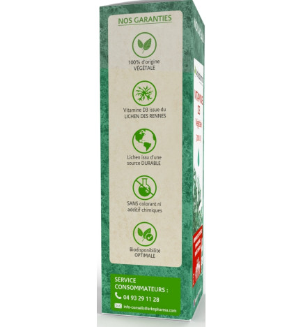 Arkofluides – Vitamine d3 végétale liquide, 15 ml