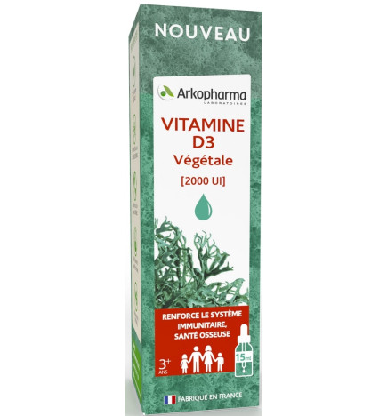 Arkopharma Arkofluides Vitamine D3 végétale liquide 15ml
