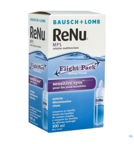 BAUSCH&LOMB – Renu MPS solution multifonctions spécial avion, 100 ml