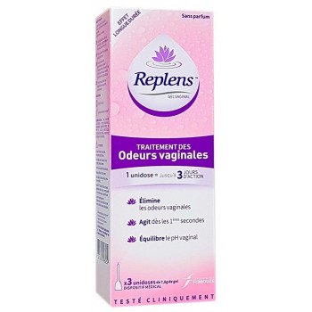 Replens gel odeurs vaginales 3 applicateurs