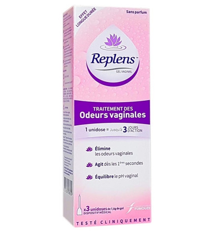 Replens gel odeurs vaginales 3 applicateurs