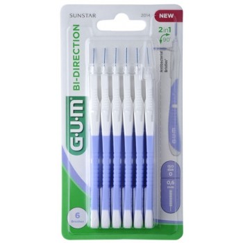 Gum® Brossettes Interdentaires Bi-Direction 0.6 mm x6