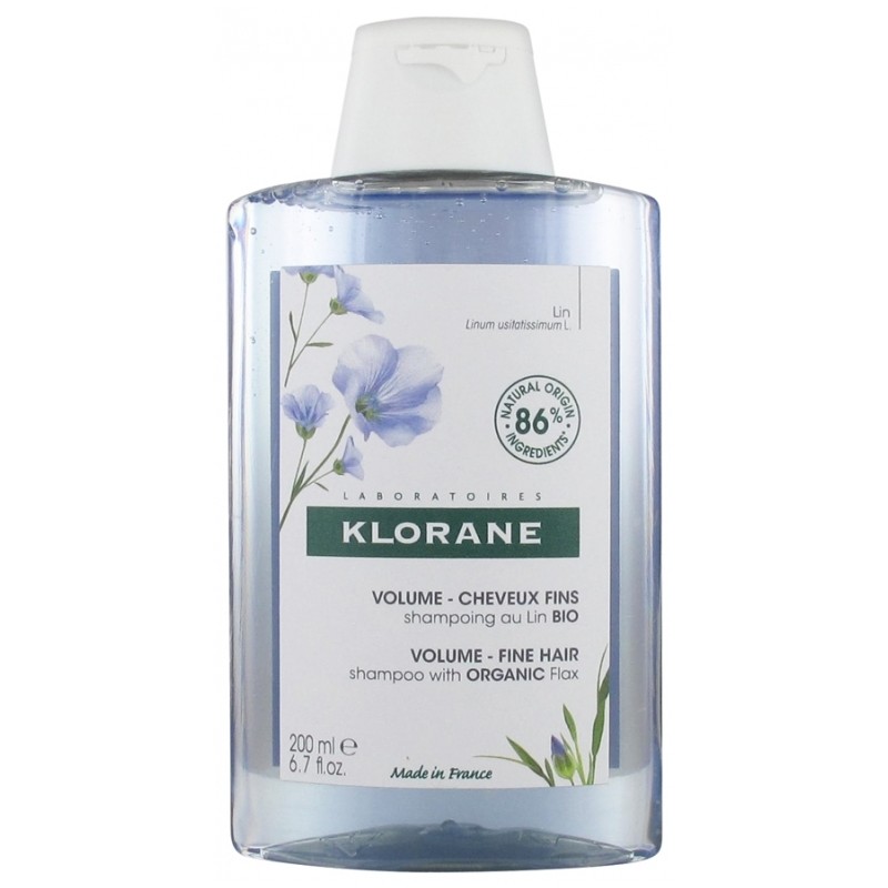 Klorane Volume Shampoing Au Lin Bio 200ml