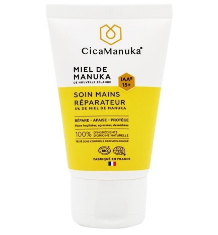 Cicamanuka Soin des Mains Réparateur au Miel de Manuka IAA15+ Bio 50ml