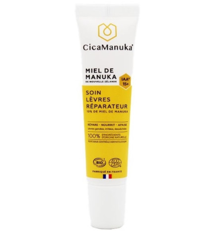 Cicamanuka Soin des Lèvres Réparateur au Miel de Manuka IAA15+ Bio 15ml