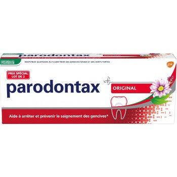 Parodontax Dentifrice original 2 x 75 ml