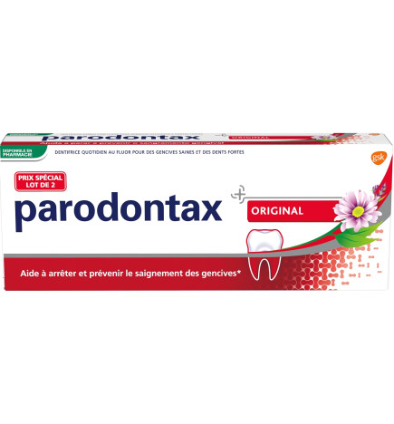 Parodontax Dentifrice original 2 x 75 ml
