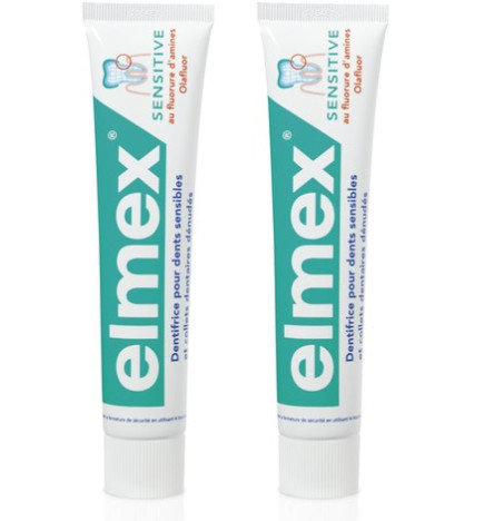Elmex – Dentifrice Sensitive, 2 x 75 ml