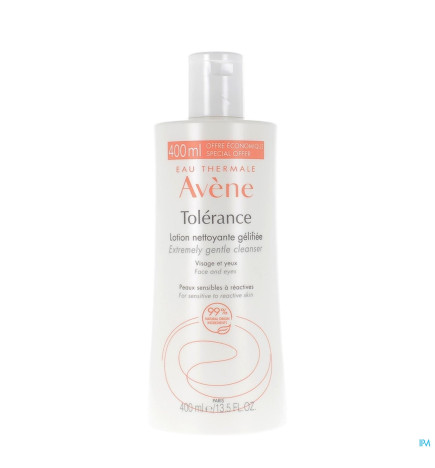 AVENE – Tolérance Control Lotion nettoyante gélifiée peaux sensibles à réactives, 400 ml