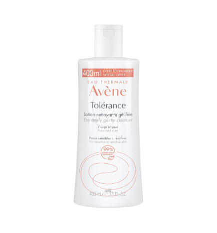 AVENE – Tolérance Control Lotion nettoyante gélifiée peaux sensibles à réactives, 400 ml