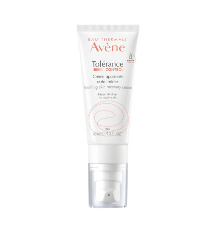 AVENE – Tolérance Control Crème apaisante restauratrice peaux hypersensibles, réactives, intolérantes ou allergiques, 40 ml