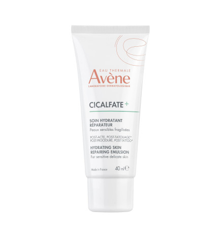 AVENE – Cicalfate+ Soin hydratant réparateur post-acte, post-tatouage, 40 ml