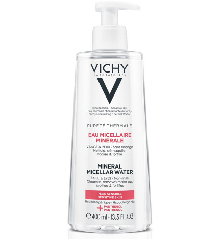 Vichy – Pureté Thermale eau micellaire minérale visage & yeux, 400 ml