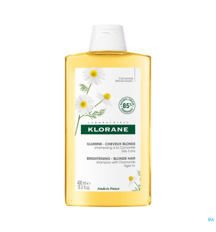 Klorane – shampoing à la camomille, illumine cheveux blonds, 400 ml