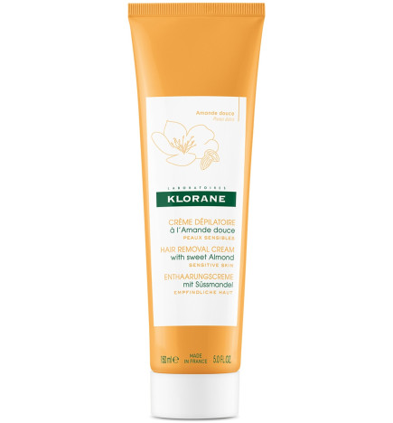 Klorane – crème dépilatoire à l’amande douce, peaux sensibles, 150 ml