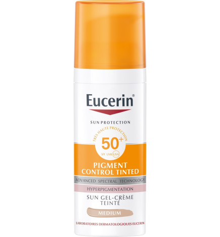 Eucerin – Sun Pigment Control GelCrème Teinté Spf 50+ 50 ml