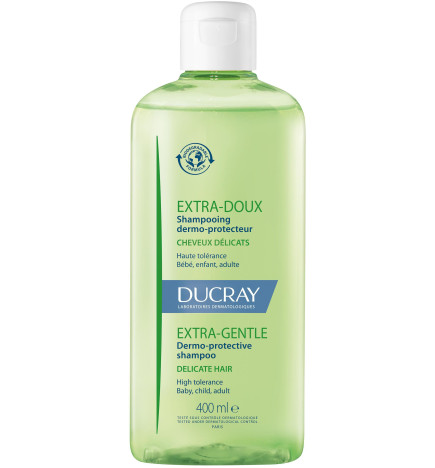 Ducray – Extra-doux shampooing quotidien dermo-protecteur cheveux normaux et délicats, capsule 400 ml