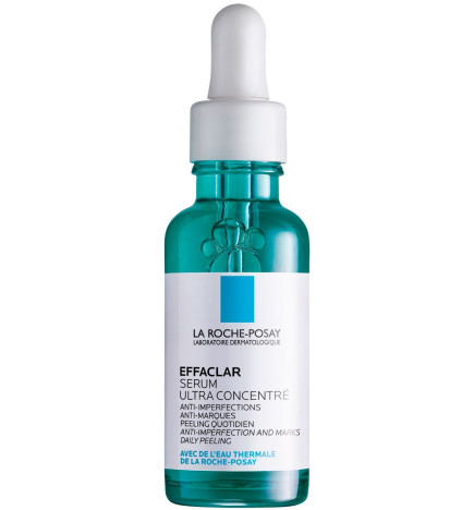 La Roche-Posay – Effaclar sérum visage anti-imperfections micro-peeling peaux à tendance acnéique, 30 ml
