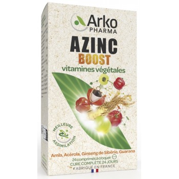 Arkopharma Azinc Boost Vitamines végétales 24cp