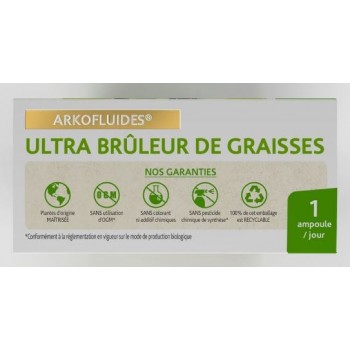 Arkopharma Arkofluides® Bio Ultra Brûleur De Graisses 30 ampoules