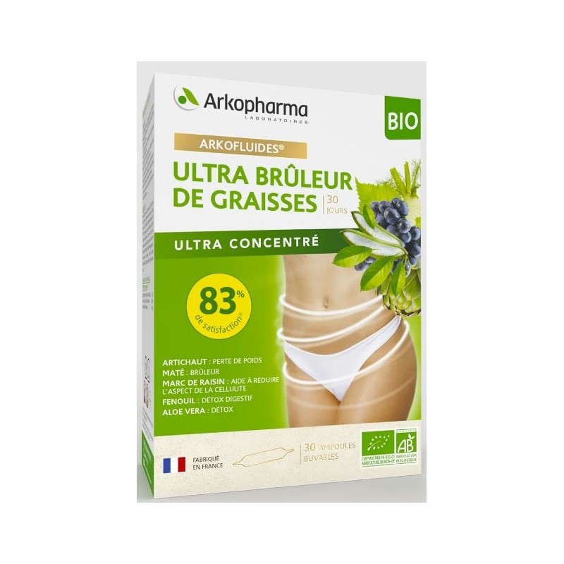 Arkopharma Arkofluides® Bio Ultra Brûleur De Graisses 30 ampoules