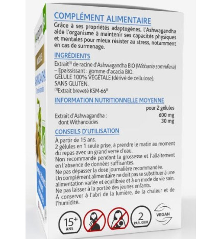 Arkogégules – Ashwagandha bio, 60 gélules