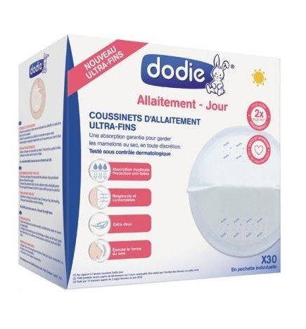 Dodie Coussinets d'Allaitement Ultra-Fins Jour 30 Coussinets