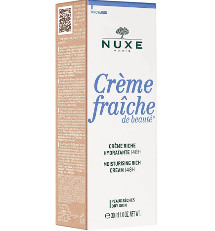 Nuxe – Crème fraîche de beauté®  Crème Riche Hydratante 48h 30ml