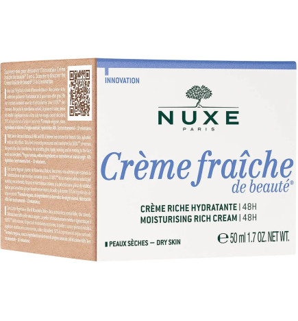 Nuxe – Crème fraîche de beauté®  Crème Riche Hydratante 48h 50ml