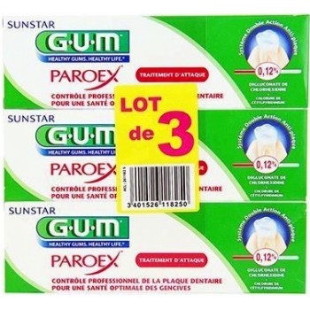Gum Paroex Gel Dentifrice 75 ML X 2