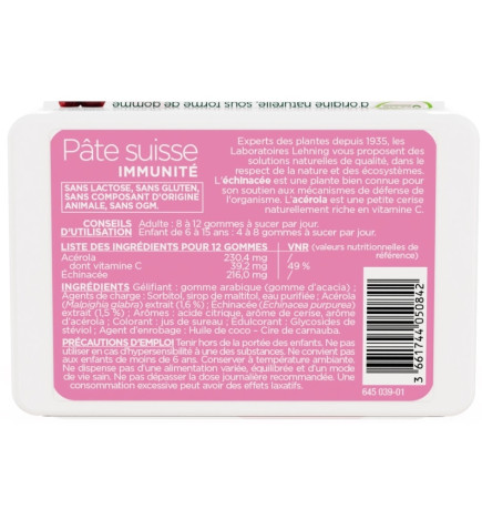 Lehning – Pâte Suisse Immunité