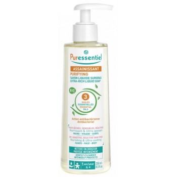 Assainissant Savon Liquide Surgras aux 3 Huiles Essentielles Éco Recharge 500 ml