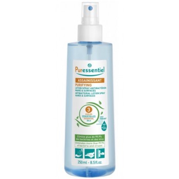 Assainissant Lotion Spray Antibactérien Mains & Surfaces aux 3 Huiles Essentielles 250 ml