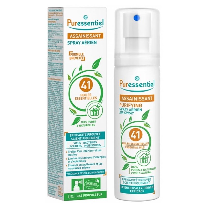 Assainissant Spray Aérien aux 41 Huiles Essentielles 75 ml